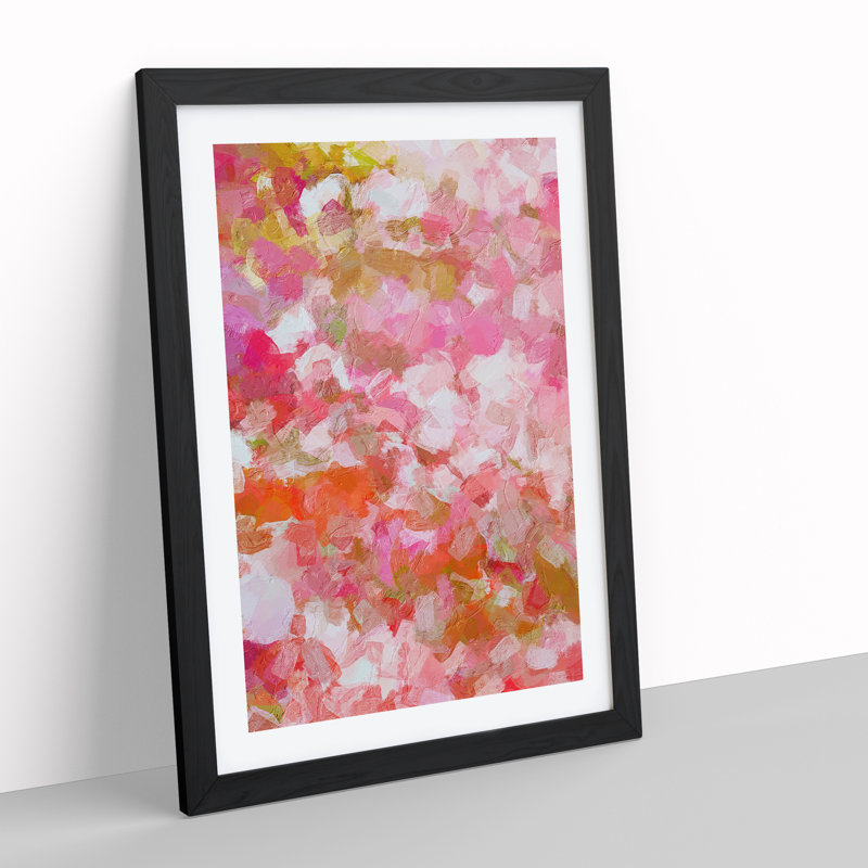 Mending My Destiny Abstract - Framed Print, Black, 64cm H x 46cm W