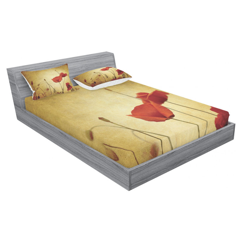Microfiber Sheet Set, Queen Sheet Set with Fitted Sheet