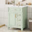 Meuble-lavabo autoportant avec comptoir en céramique, tiroir rabattable intégré, plusieurs tiroirs et compartiments de rangement, bois et panneau de fibres à densité moyenne