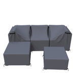 Huang Wicker Rattan Outdoor Patio Conversation Set Cover