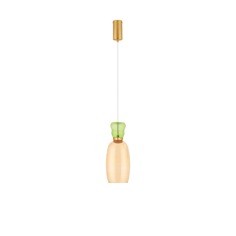 - Light Pendant, GOLD 
 GREEN & YELLOW