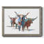 Modern Longhorns I, reproduction d'art sur toile-96286002-96286006