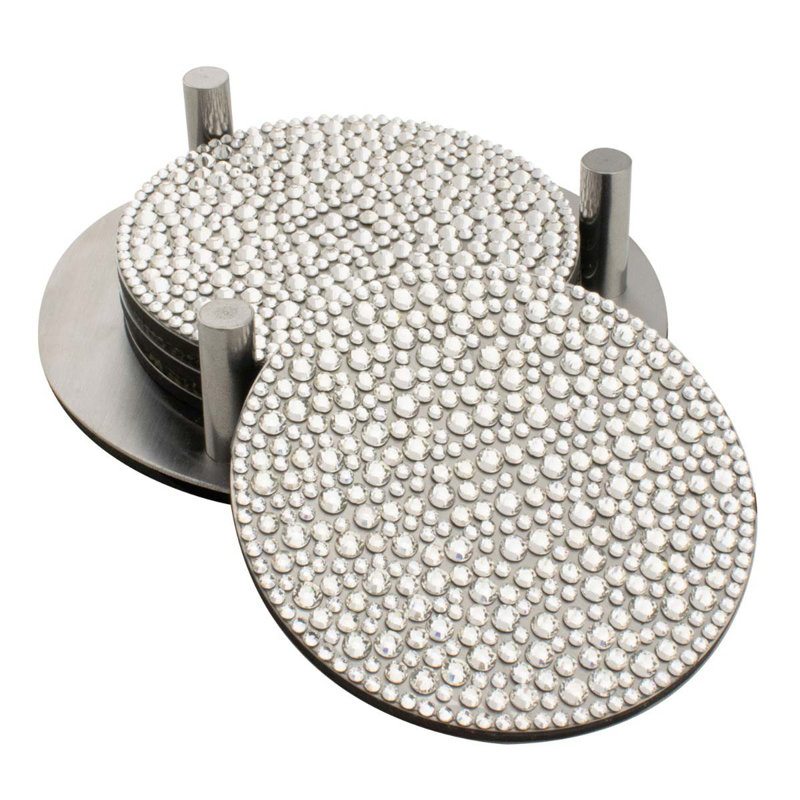 Strass Coaster Set with Holder