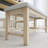 6-Piece Wood Frame Extendable Dining Table Set With Bench-284112374