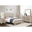 Lit double foncé avec finition naturelle-1260367887