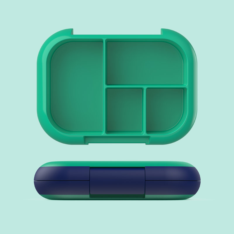 Boîtes à bento, Vert / marine
