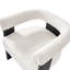 Chaise de salle à manger moderne avec boucles en bois massif l 24 po Weisberg-94516454