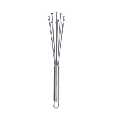 Fouet à boules en acier inoxydable de 10,5 po pour restaurant - paquet de 6 - batteur à œufs standard allemand avec poignée ergonomique, lavable au lave-vaisselle - fouet mélangeur manuel