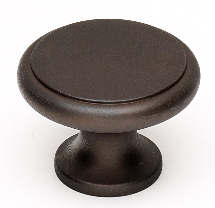 Poignée champignon 1 1/4 po de diamètre, Nickel satiné