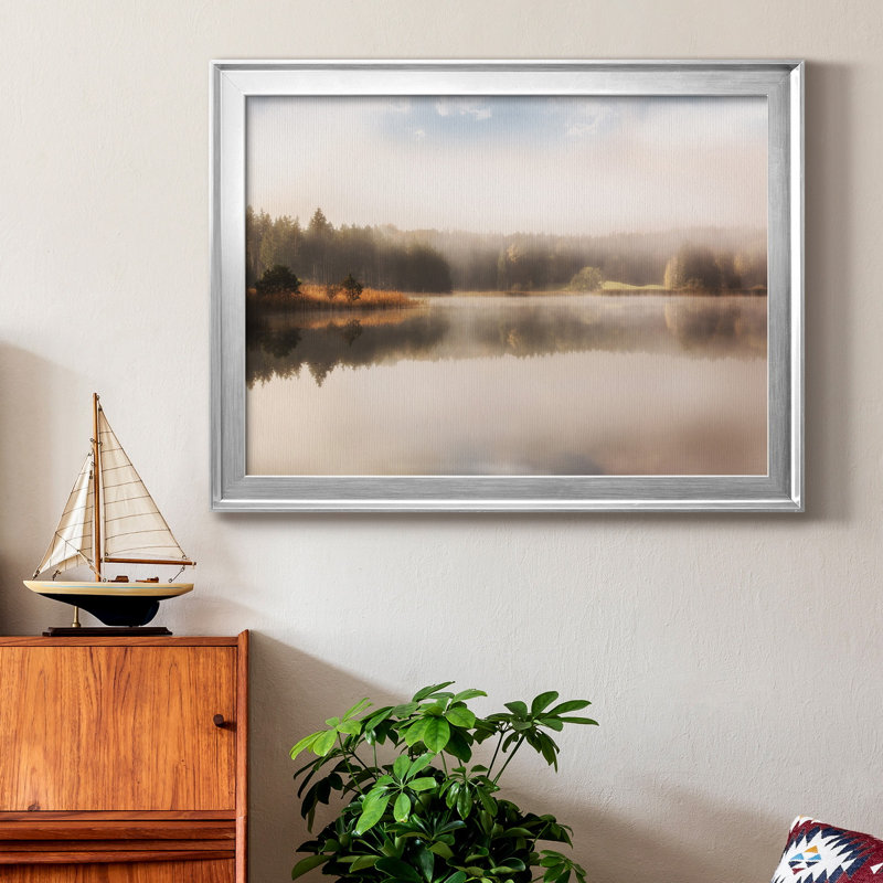 Cozy Nature - Photographie avec cadre photo, Argent, H 22,5 po x l 30,5 po x P 1 po, Pas de tapis