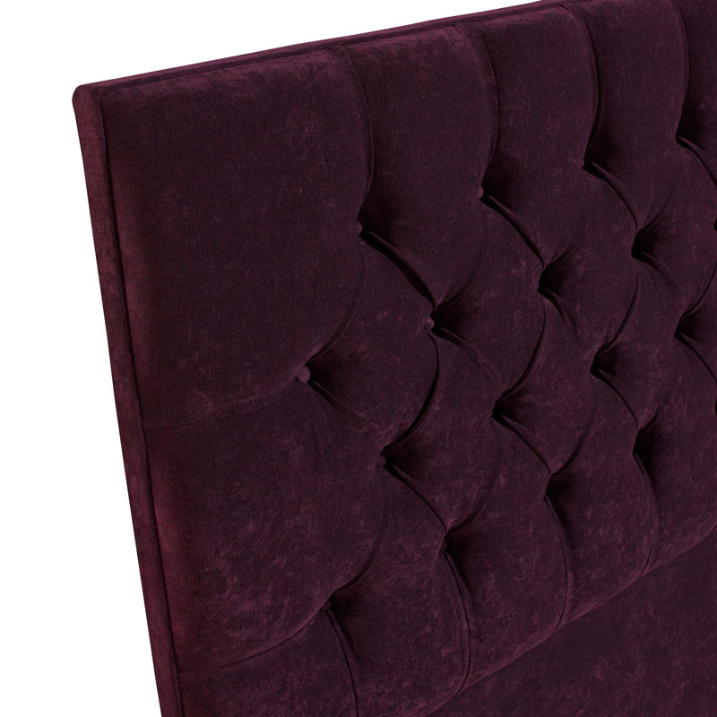 Nicolette Upholstered Headboard, Purple, Small Double (4')