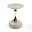Petite table d'intérieur, table de bout, table basse, table d'appoint ronde, table à piédestal en métal, table d'appoint pour petits espaces-897415686