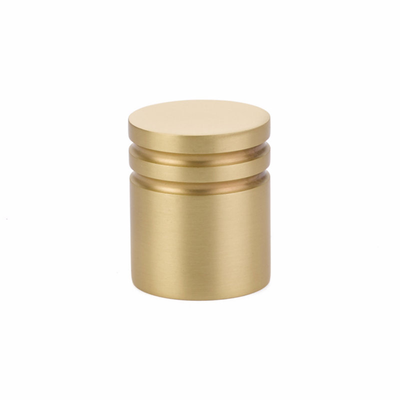 Emtek Metric Cabinet Knob, 1.13'', Satin Brass