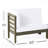 X-Back Corner Bench-R With Coffee Table