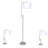 Aariyona Metal Table and Floor Lamp Set