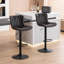 Swivel Adjustable Height Faux Leather Bar Stool-766244488