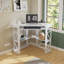 Lambrecht Corner Computer Desk with Smooth Keyboard and Storage Shelves, Farmhouse Triangle Computer Desk for Home Office, Living Room, Bedroom and Small Spaces-1167931949