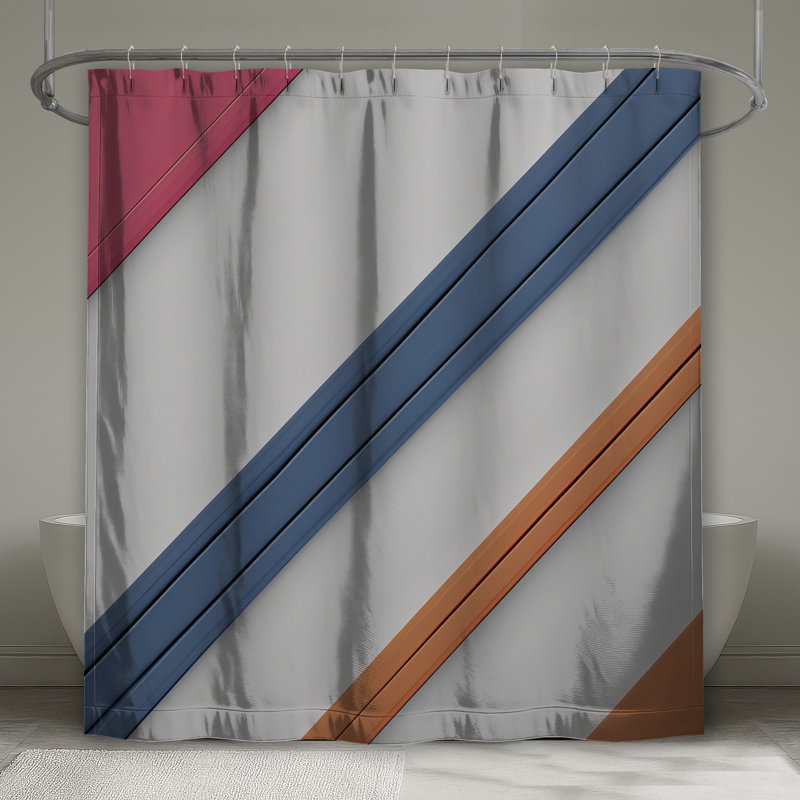 Rideaux de douche Diagonal, L 70 po x H 84 po