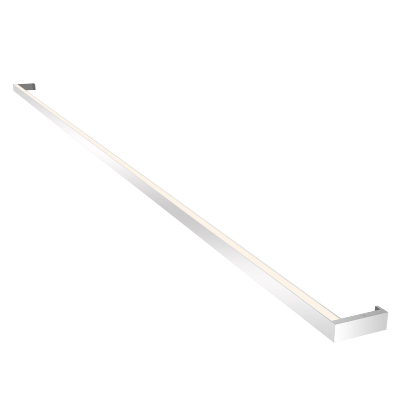 Thin-Line Dimmable LED Bath Bar, Bright Satin Aluminum