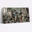 Sculpteur travaillant sur un buste d'argile sur toile d'art Studio-1400627502