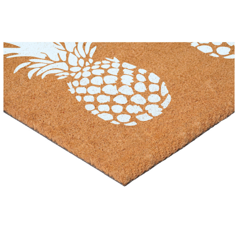 Paillasson Pineapple Trio, Blanc