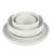 Gibson Home Rothernberg Stackable 40 Piece, Service for 8, White Porcelain Plates and Bowls Set