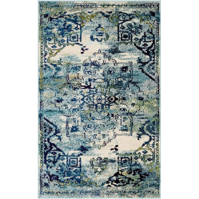 Holker Washable Oriental Indoor Rug, Rectangle 3'3" x 5'3"