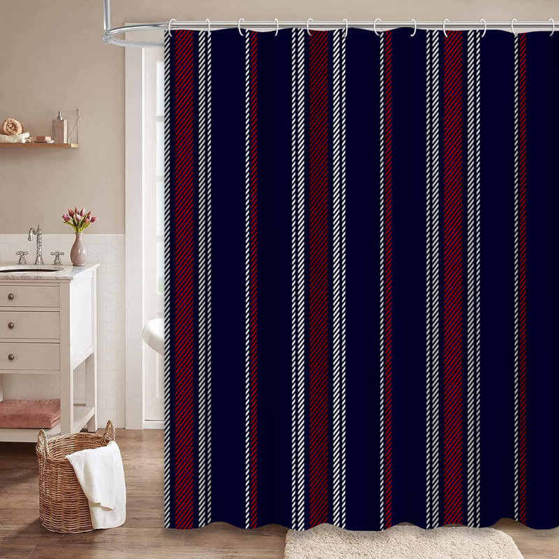 Rideau de douche Stripe, L 72 po x l 78 po
