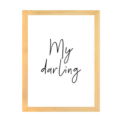 «My Darling», reproduction d'art textuel