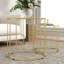 Alazhia Glass Top Nesting Tables