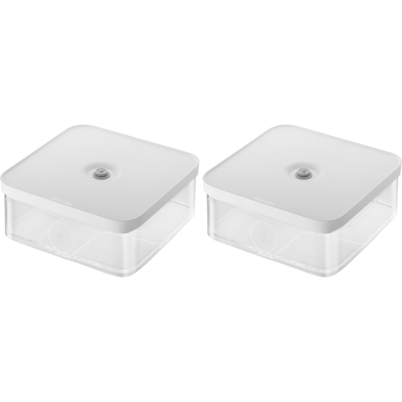 ZWILLING Fresh & Save Cube Box, Plastic, Airtight Dry Food Storage Container, 2-Piece Large Cube Set, 1.7-qt