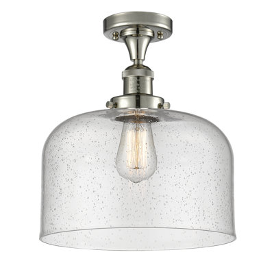 Bell - 1 Light 12" Semi-Flush Mount