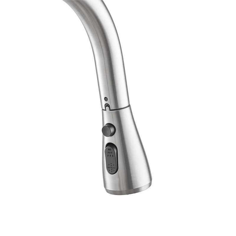 Stainless Steel Freestanding Utility Sink with Pull-Out Faucet