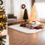 Arbres de Noël de qualité supérieure enneigé, PVC vert et métal, élégance intérieure rustique