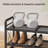 4-tier 20 Pair Stackable Shoe Rack With Expandable Shelves-2045720206