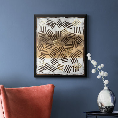 Toile encadrée de qualité supérieure Raffia Palm II - prête à être accrochée