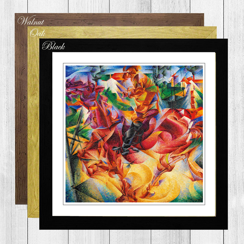 Elasticity by Umberto Boccioni - Framed Print, Black
