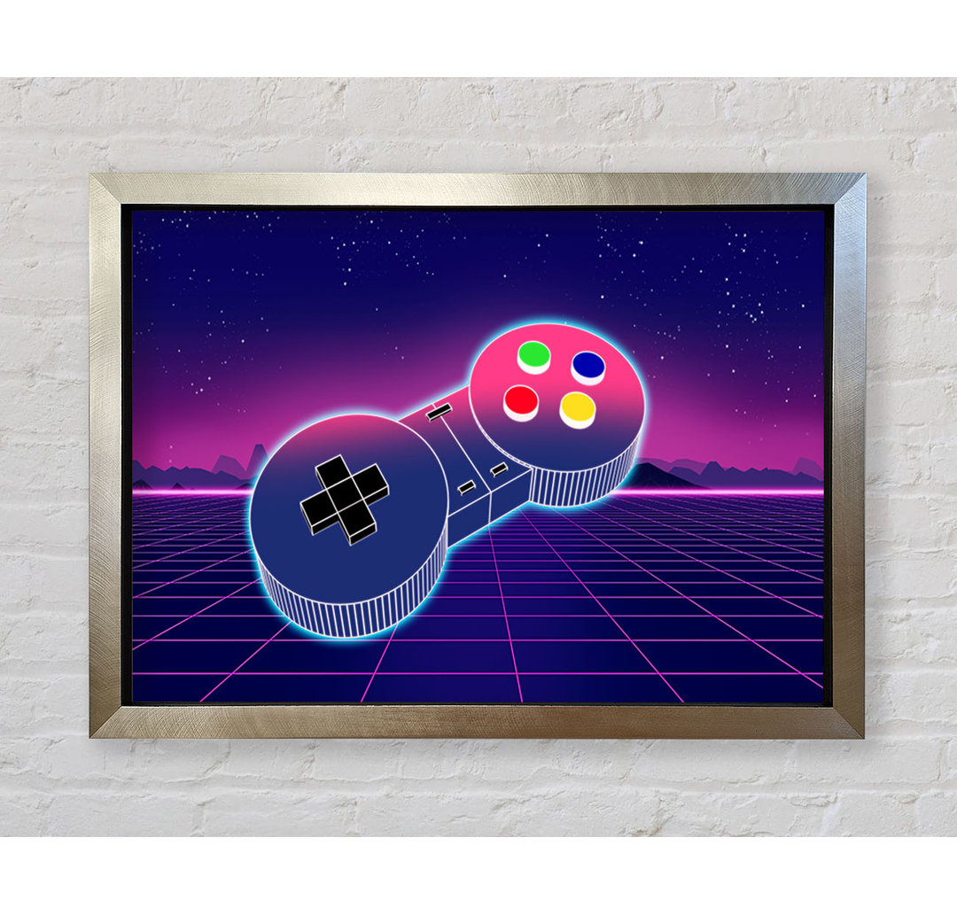 Retro Game Controller - Einzelner Bilderrahmen Kunstdrucke