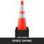 VEVOR Traffic Cones Safety Road Parking Cone with Black Weighted Base