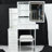 29.2" Small Size Left Bedside Cabinet Vanity Table + Cushioned Stool