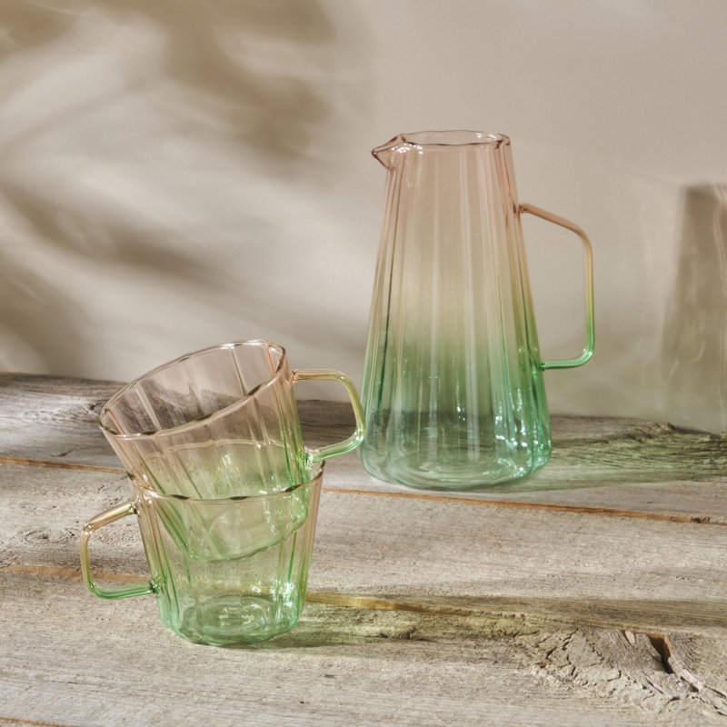 Tasse en verre faite à la main Buckle
