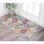 Tapis floral rouille 2 pi x 5 pi Dhurrie