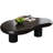 Modern Black Cloud  46" Coffee Table With 3 Legs For Living Room,Bedroom-1033036304