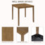 Ensemble de salle à manger 5 pièces à hauteur de comptoir - table carrée et 4 chaises à dossier en X, structure en bois massif, surface imperméable, assemblage facile - parfait pour les petits espaces, la cuisine