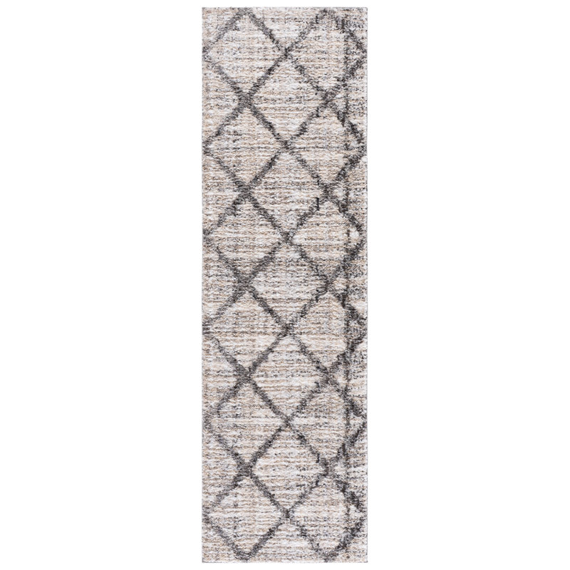 Tapis d'intérieur à poils longs Everett, Tapis de couloir 2 pi 3 po x 8 pi