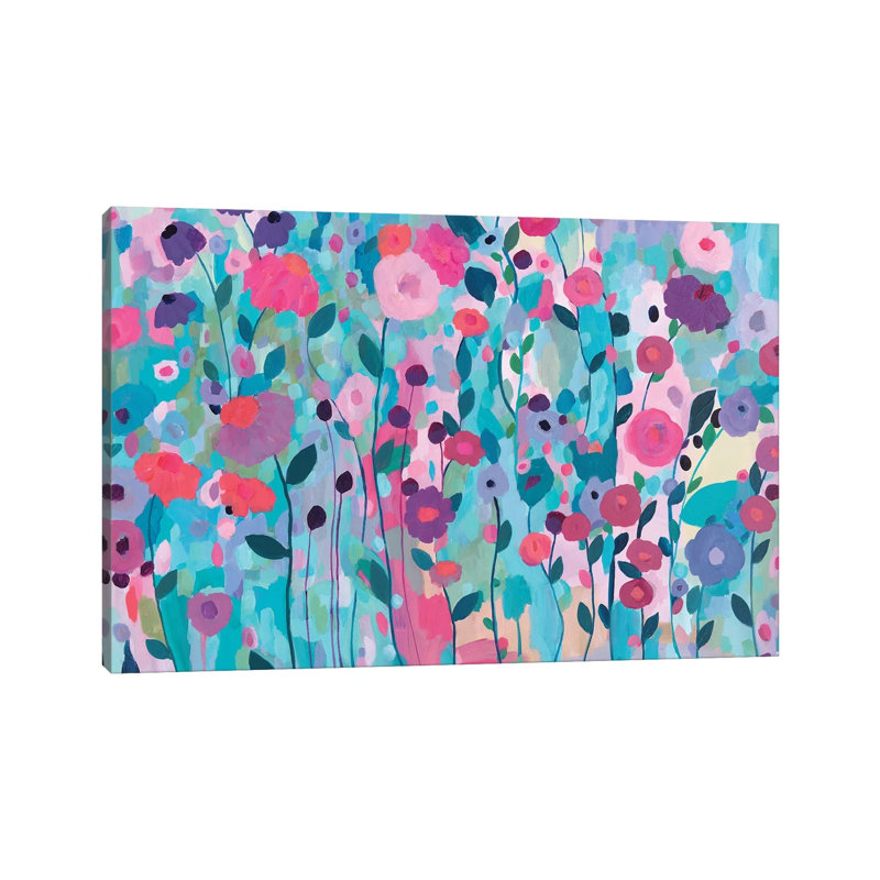 Joy Unleash by Carrie Schmitt - Wrapped Canvas Painting, 20.32 cm H x 30.48 cm W