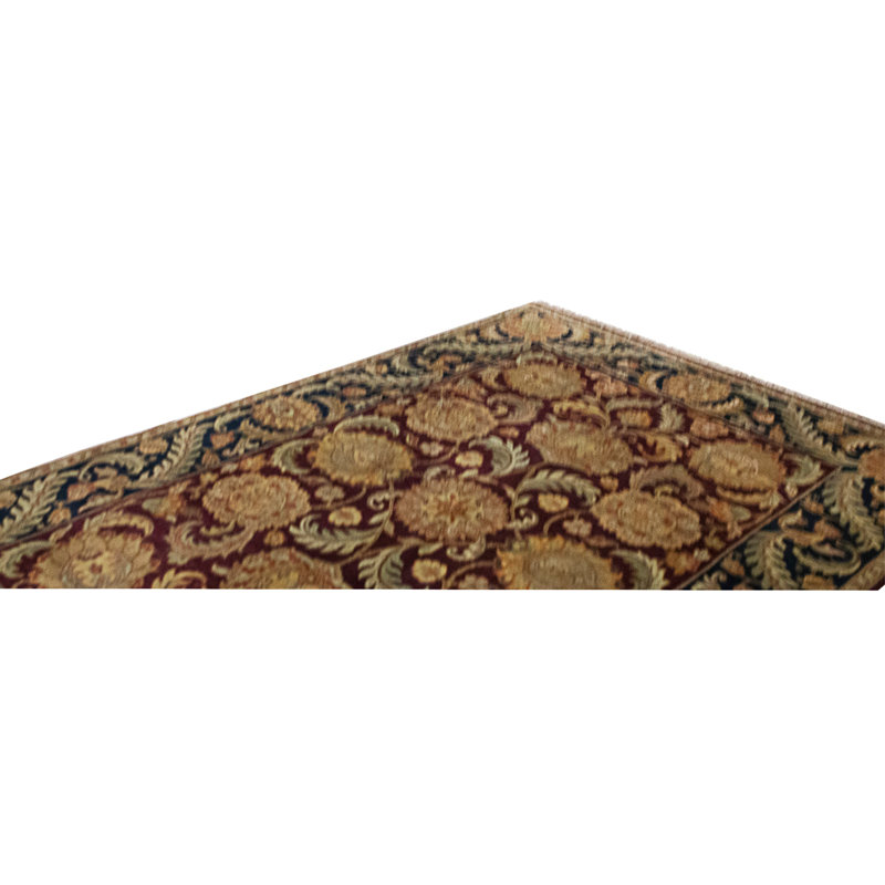 High-Quality Hand-Knotted Red And Blue Area Rug, Rectangle 8'3" x 9'11"