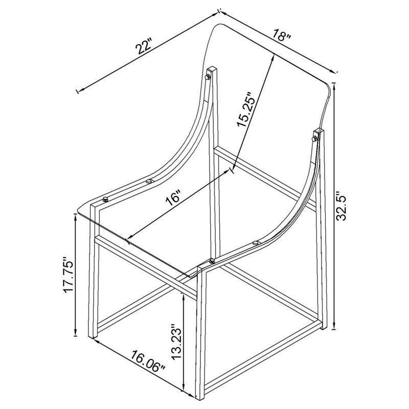Ensemble de 2 chaises d'appoint Fancher
