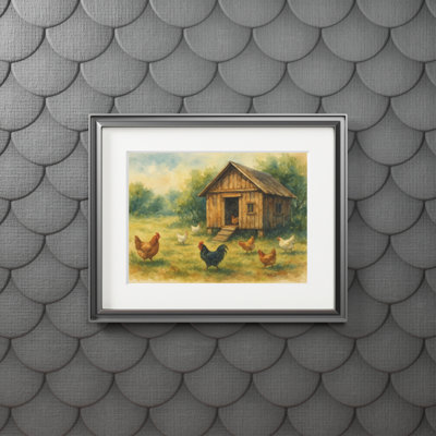 Clinger Single Picture Frame Print