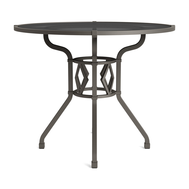 Venetian Outdoor Round Dining Table, Mica, 36" D